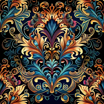 Vorschaubild zum Design Dazzling Grand Maximalist Pattern Digital Painting von CodeAndColors