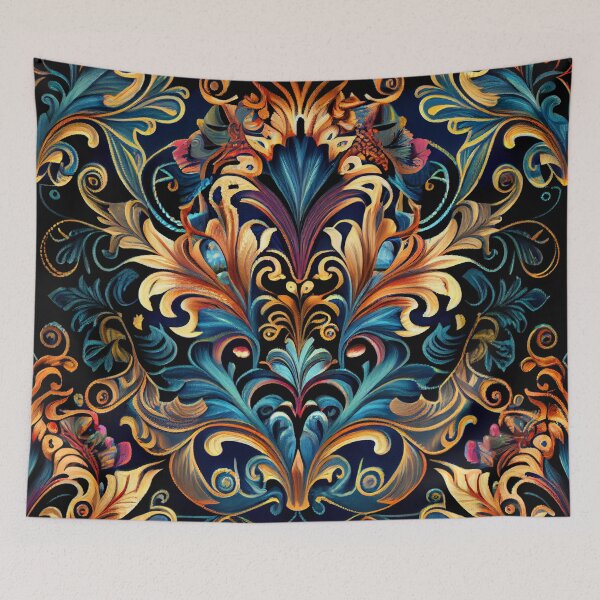 Item preview, Dazzling Grand Maximalist Pattern Digital Painting designed and sold by CodeAndColors.