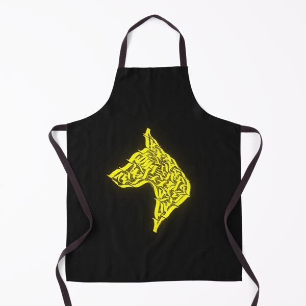Item preview, Gold Doberman Calligraphy designed and sold by spekolart.
