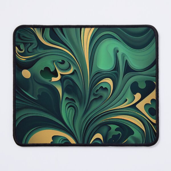 Item preview, Fluid Grand Green Modern Pattern Digital Painting designed and sold by CodeAndColors.