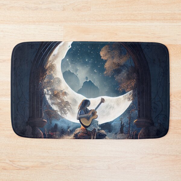 Artikelvorschau, Moonlit Serenade Digital Painting entworfen und verkauft von CodeAndColors.
