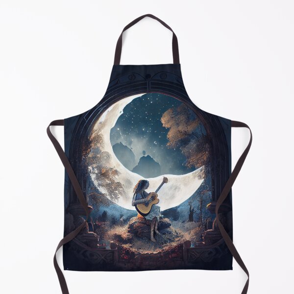 Artikelvorschau, Moonlit Serenade Digital Painting entworfen und verkauft von CodeAndColors.