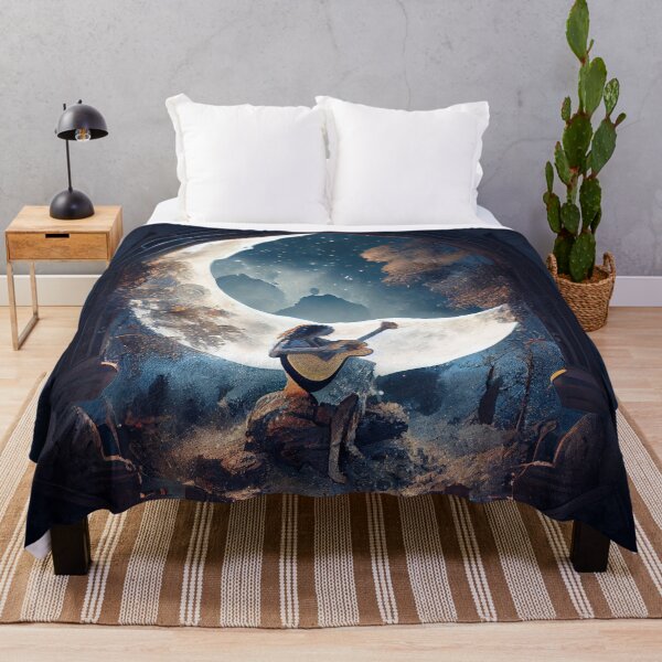 Aperçu de l'œuvre Moonlit Serenade Digital Painting créée et vendue par CodeAndColors.