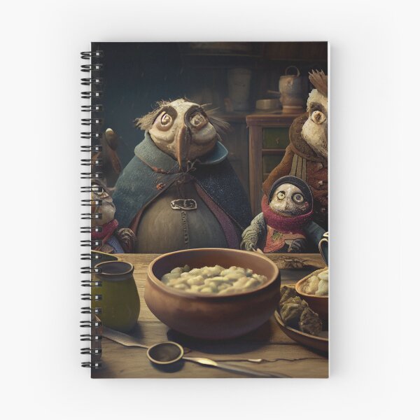 Item preview, The Barnacles Porridge Feast Digital Painting designed and sold by CodeAndColors.