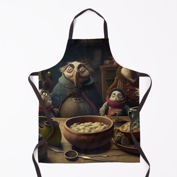 Aperçu de l'œuvre The Barnacles Porridge Feast Digital Painting créée et vendue par CodeAndColors.