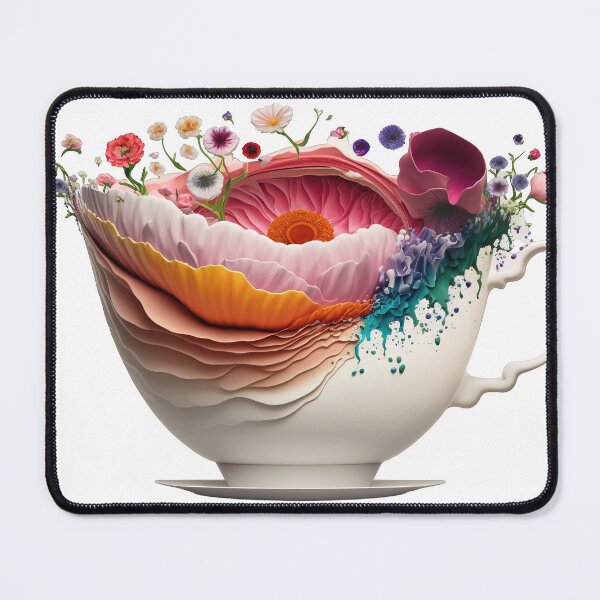Aperçu de l'œuvre Teapot of flowers, isolated PNG 4 créée et vendue par jetaiart.