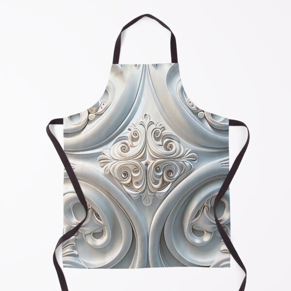 Item preview, Baroque Designer White Futuristic Modern Coastal P Digital Painting designed and sold by CodeAndColors.