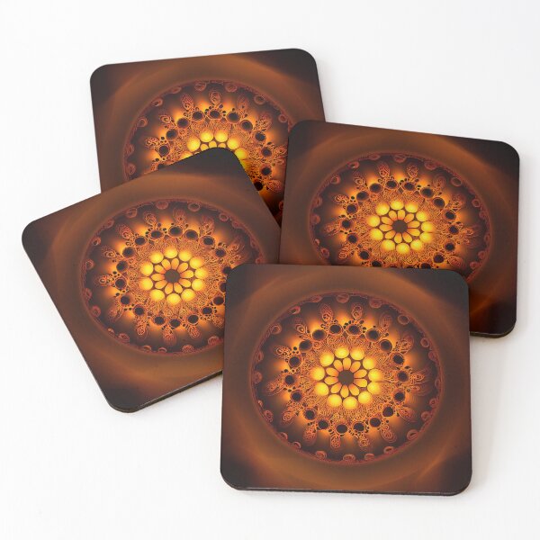 Item preview, Orange Light Circular Transitional Pattern Digital Painting designed and sold by CodeAndColors.