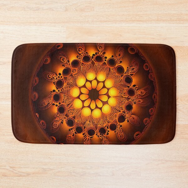 Item preview, Orange Light Circular Transitional Pattern Digital Painting designed and sold by CodeAndColors.