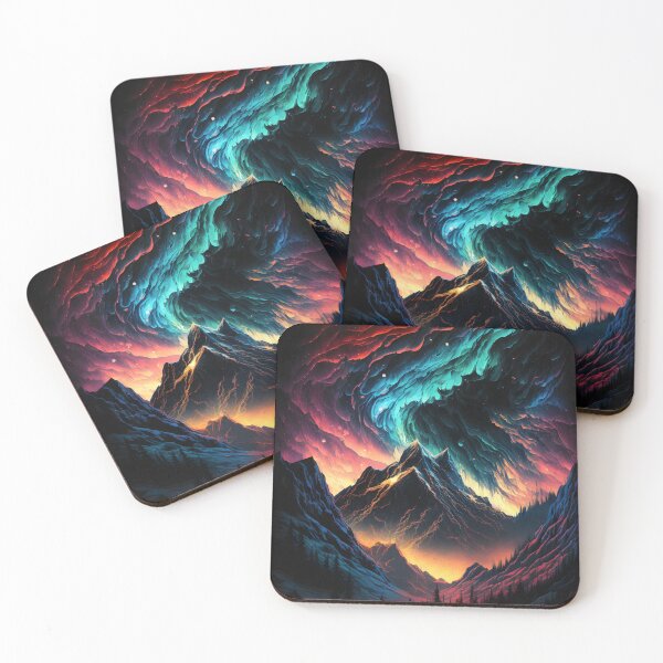 Item preview, Vibrant Alien Mountain Landscape designed and sold by Jay Platt.