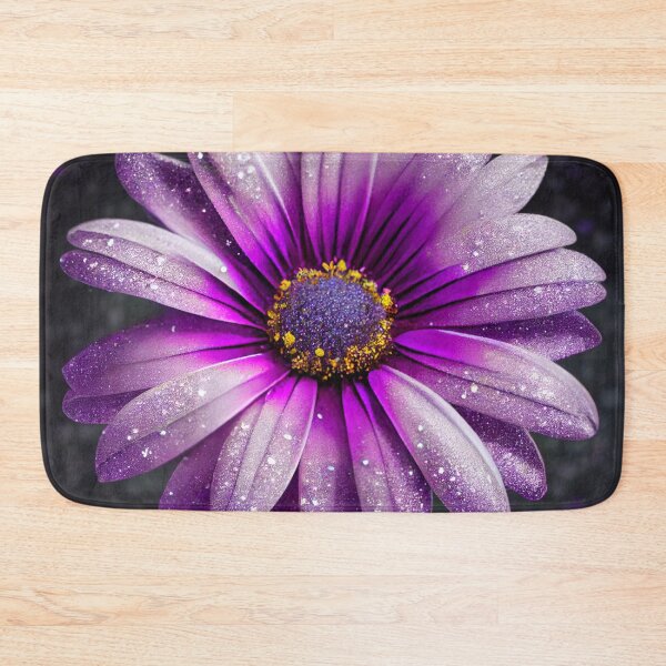 Item preview, Lavender Glitter Daisy Digital Painting designed and sold by CodeAndColors.