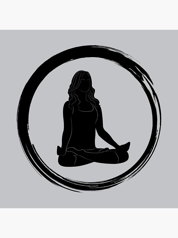 Silhouette Woman Yoga Position Meditation Spiritual Stock Photo 2106490322  | Shutterstock