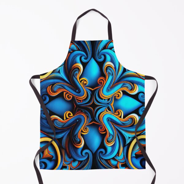 Artikelvorschau, Blue Energetic Maximalist Pattern Digital Painting entworfen und verkauft von CodeAndColors.