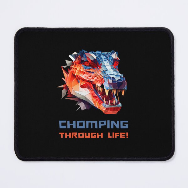 Item preview, Unleash Your Inner Strength with this Impressive Crocodile Face Design Featuring 'Chomping Through Life' on T-Shirts and More! designed and sold by FiveIntentions.