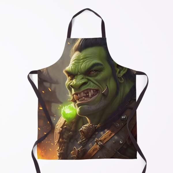 Item preview, Green Orc Warrior pillaging village designed and sold by magikman65.