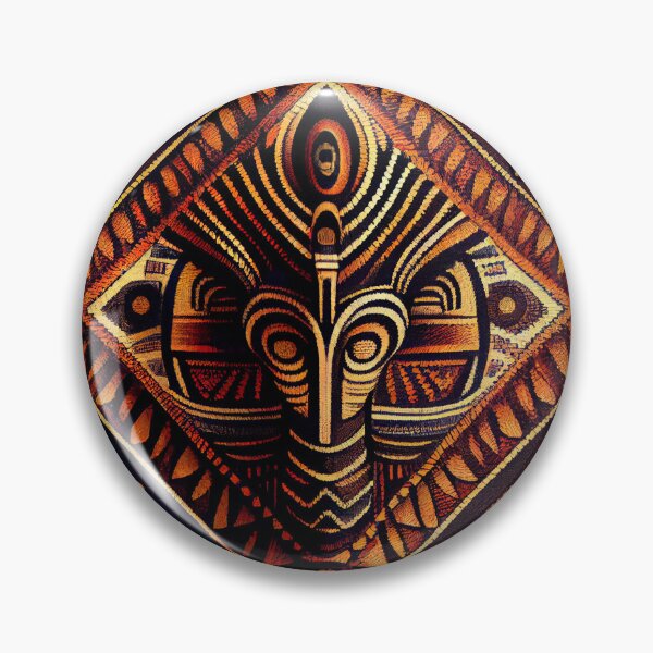 Artikelvorschau, Ancient African Pattern Digital Painting entworfen und verkauft von CodeAndColors.