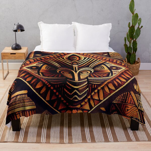 Item preview, Ancient African Pattern Digital Painting designed and sold by CodeAndColors.