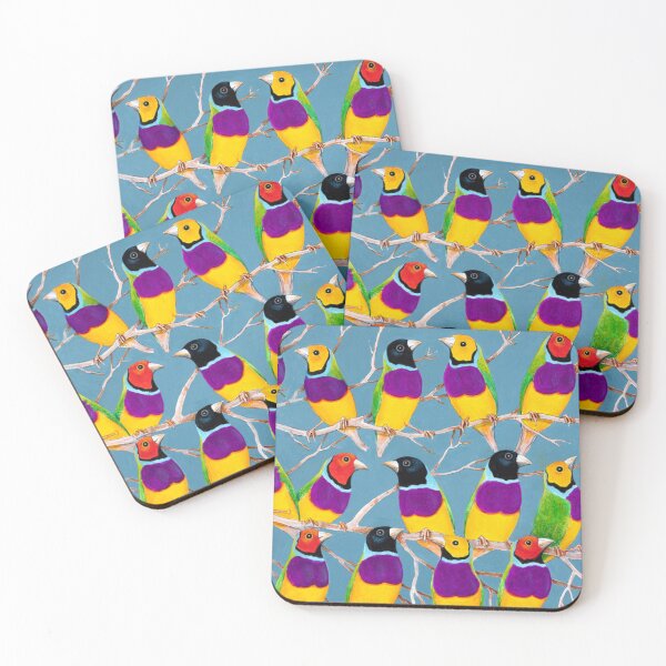 Item preview, Gouldian Finches designed and sold by BackyardsforBiodiversity  SEQ Inc.