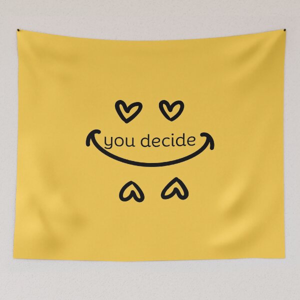Item preview, YOU DECIDE ,HAPPY OR SAD YOU DECIDE ,sad face happy face with eyes heart , Women's Novelty T-Shirts gift designed and sold by morarbrianne.