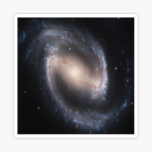 NGC 1300, Barred spiral galaxy in the constellation Eridanus, Astronomy, Cosmology, AstroPhysics, Universe Sticker