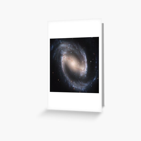 NGC 1300, Barred spiral galaxy in the constellation Eridanus, Astronomy, Cosmology, AstroPhysics, Universe Greeting Card