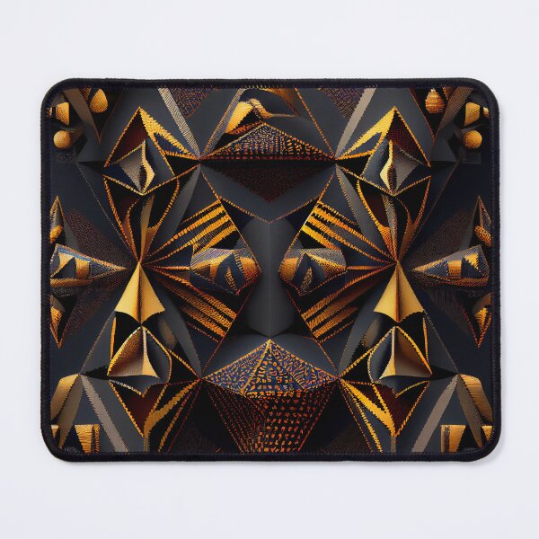 Item preview, Dark Angular Baroque African Pattern Digital Painting designed and sold by CodeAndColors.