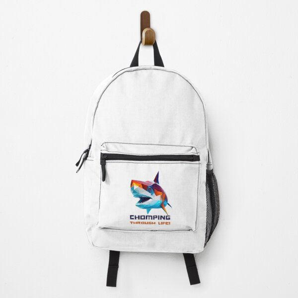 Item preview, Dive into Life with this Fearless Shark Design Featuring 'Chomping Through Life' on T-Shirts and More! designed and sold by FiveIntentions.