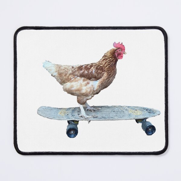 Item preview, Nugget the chicken on a skateboard designed and sold by LexSmithDesign.