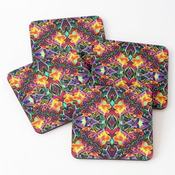 Item preview, Complex Light Psychedellic Grand Pacific Islander Pattern Digital Painting designed and sold by CodeAndColors.