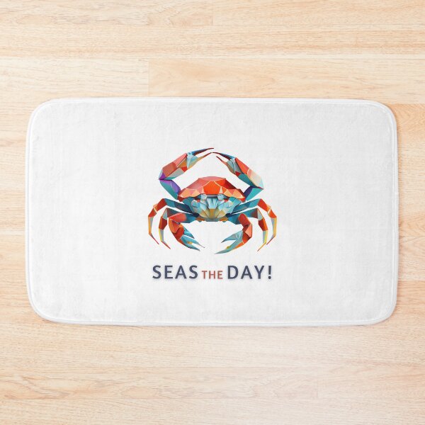 Item preview, Get in the Beachy Mood with this Fun Crab Design Featuring 'Seas the Day' on T-Shirts and More! designed and sold by FiveIntentions.