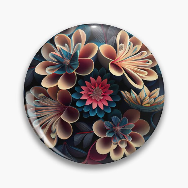 Item preview, Three Dimensional Aesthetic Floral Pattern Digital Painting designed and sold by CodeAndColors.
