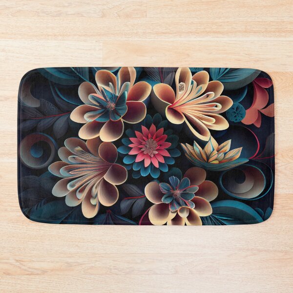 Item preview, Three Dimensional Aesthetic Floral Pattern Digital Painting designed and sold by CodeAndColors.