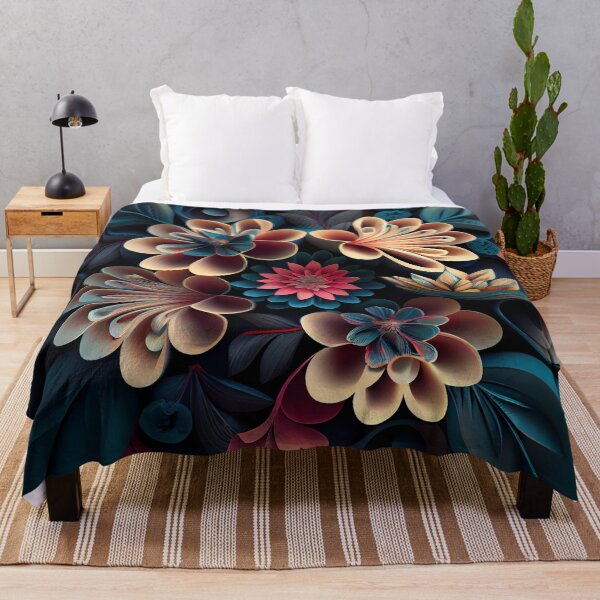 Item preview, Three Dimensional Aesthetic Floral Pattern Digital Painting designed and sold by CodeAndColors.