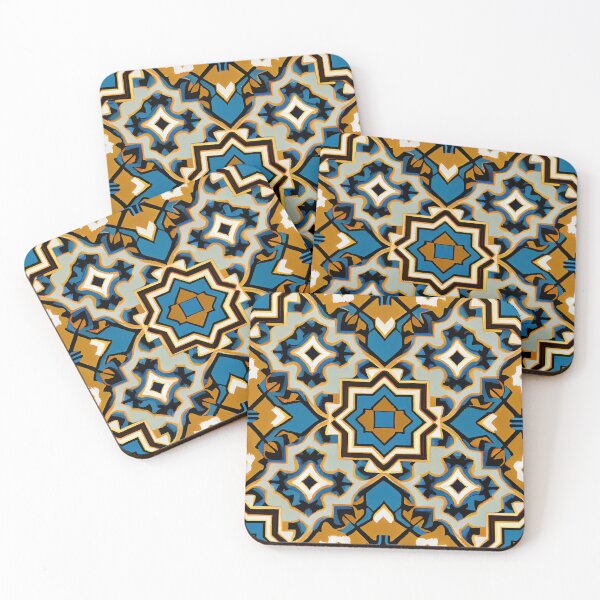 Item preview, Bold Furry Geometric Drawn New Mediterranean Pattern Digital Painting designed and sold by CodeAndColors.