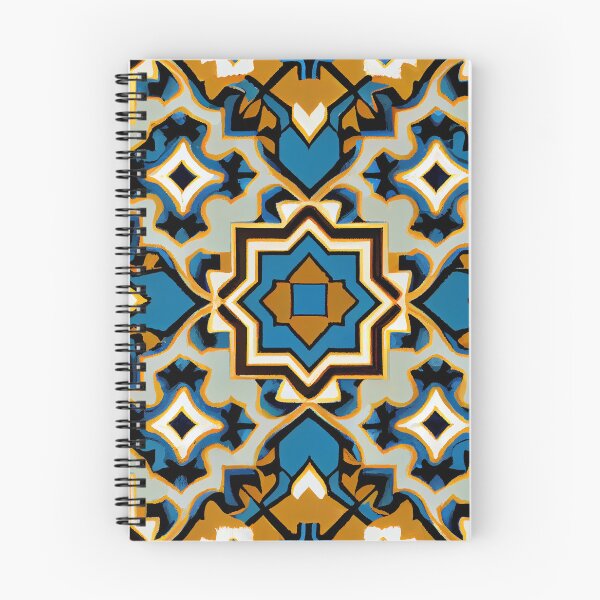 Item preview, Bold Furry Geometric Drawn New Mediterranean Pattern Digital Painting designed and sold by CodeAndColors.