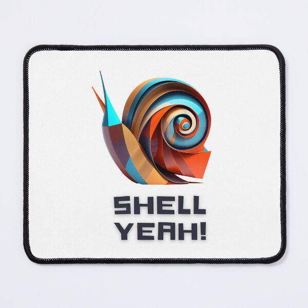 Item preview, Slow and Steady Wins the Race with this Fun Snail Design Featuring 'Shell Yeah' on T-Shirts and More! designed and sold by FiveIntentions.