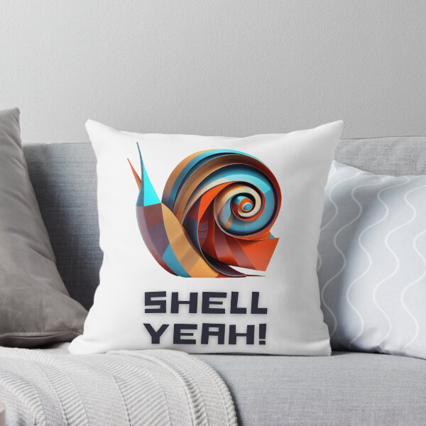 Item preview, Slow and Steady Wins the Race with this Fun Snail Design Featuring 'Shell Yeah' on T-Shirts and More! designed and sold by FiveIntentions.
