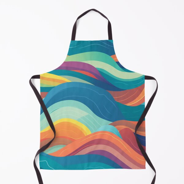 Item preview, Bright color waves designed and sold by NxtGenArt.