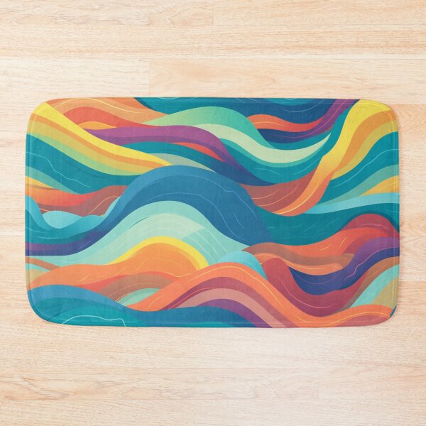 Item preview, Bright color waves designed and sold by NxtGenArt.