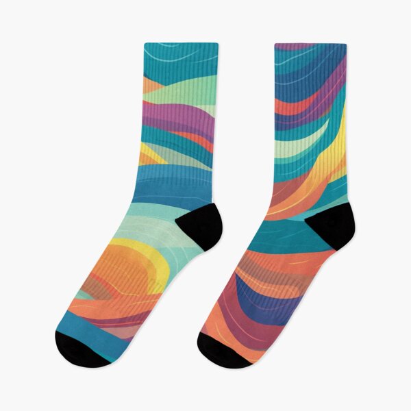 Item preview, Bright color waves designed and sold by NxtGenArt.