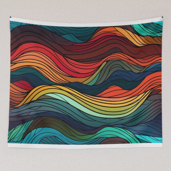 Item preview, Intense color waves designed and sold by NxtGenArt.