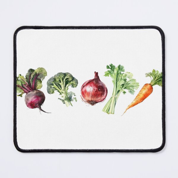 Item preview, Watercolor vegetable set - Beetroot, carrot, onion broccoli and celery designed and sold by TorriPhoto.
