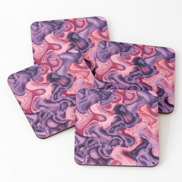 Item preview, Purple And Pink Abstract Art designed and sold by Ayesha Saleem.