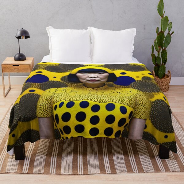 Item preview, Japanese Woman in a Yellow Polka Dot Dress designed and sold by KALEIDOSCOPE UK.