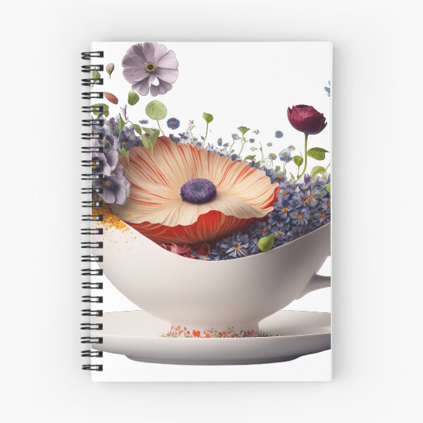 Item preview, Giant Tea cup of flowers, isolated PNG 7 designed and sold by jetaiart.