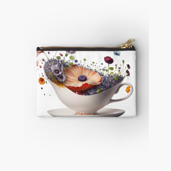 Item preview, Giant Tea cup of flowers, isolated PNG 7 designed and sold by jetaiart.