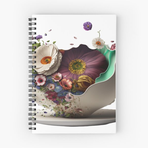 Item preview, Giant Tea cup of flowers, isolated PNG 9 designed and sold by jetaiart.