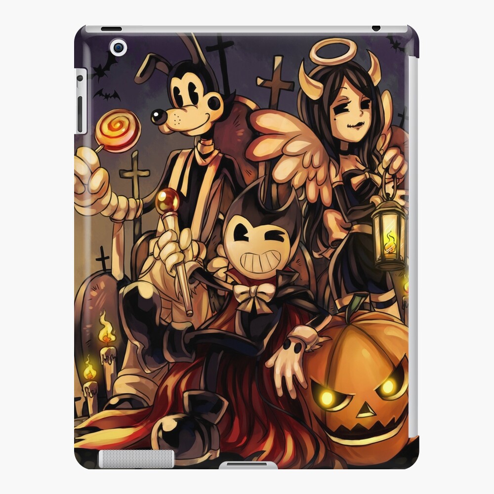 FNF INDIE CROSS BATIM BATDR UNDERTALE CUPHEAD NIGHTMARE Bendy Sans And  Cuphead art | iPad Case & Skin