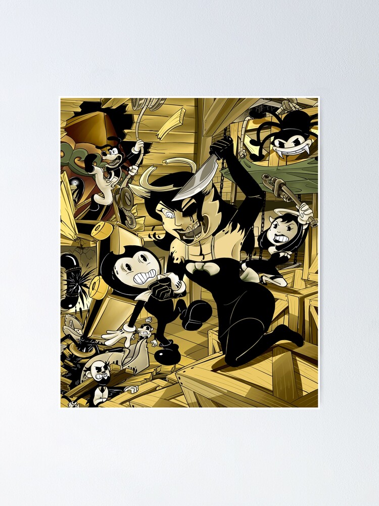 DOWNLOAD 20 Posters Bendy and the Ink Machine With and Without