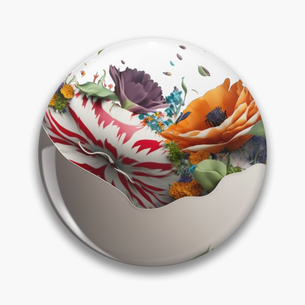 Item preview, Giant Tea cup of flowers, isolated PNG 10 designed and sold by jetaiart.